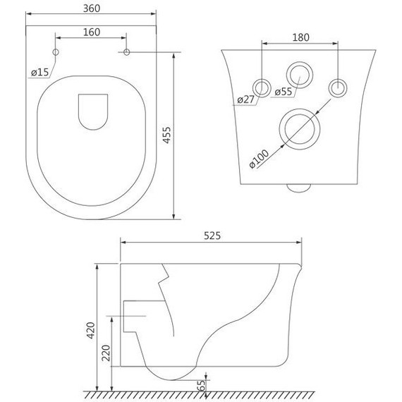 Унитаз подвесной безободковый Iddis Sena SENRDSEi25 с крышкой микролифт - фото 6