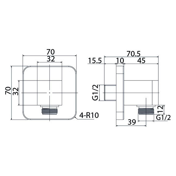 Шланговое подсоединение Iddis Slide SLIBL00i62, черный матовый - фото 3