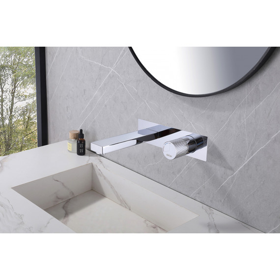 Смеситель для раковины настенный Abber Rund AF8712 (со скрытой частью), Цвет производителя: хром - фото 2