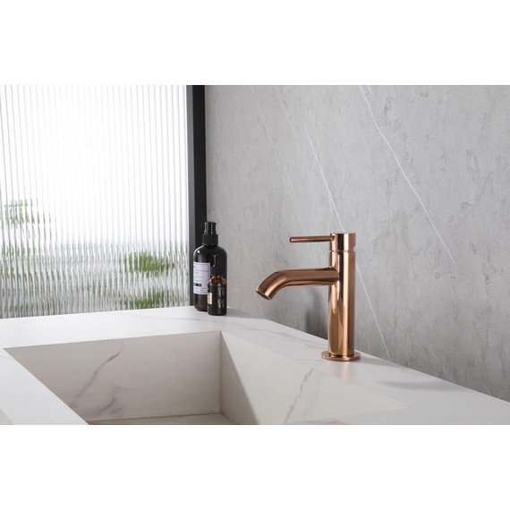 Смеситель для раковины Abber Wasser Kreis AF8110RG, розовое золото, Цвет производителя: золото - фото 2