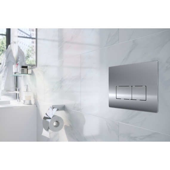 Кнопка смыва Azario AZ-8200-0089/AZ-P58-0120, хром глянец - фото 2