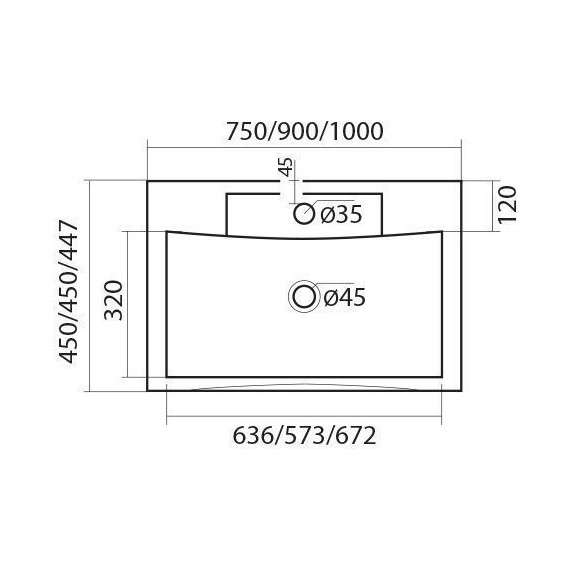 Тумба подвесная с раковиной Art&Max AM-Bianchi-1000-2C-SO-CM 100 см, эмаль капучино матовый, Цвет фасада: бежевый - фото 4