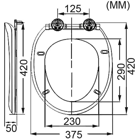 Сиденье с крышкой для унитаза Art&Max Forli микролифт AM020SC - фото 5