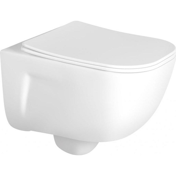 Унитаз подвесной безободковый Aquatek Дива AQ2012-00 с крышкой микролифт - фото 