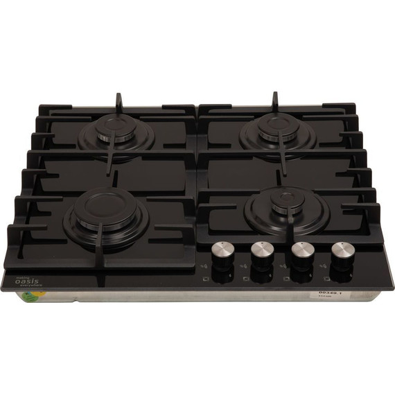 Газовая варочная поверхность Oasis P-GBR (чёрное стекло) - фото 