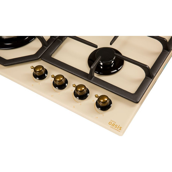 Газовая варочная поверхность Oasis P-GRT (бежевое стекло) - фото 4