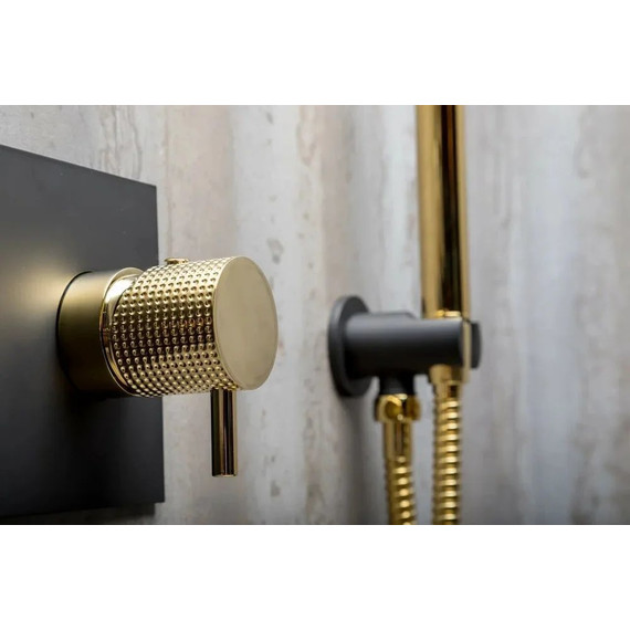 Душевая система для душа Boheme Fusion 130-BG, чёрный/золото, Цвет производителя: чёрный, золото - фото 4