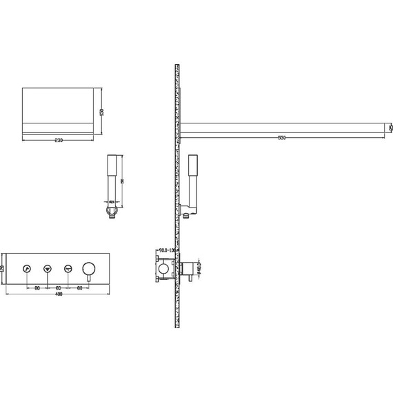 Душевая система для душа Boheme Fusion 130-CR, chrome, Цвет производителя: chrome - фото 8