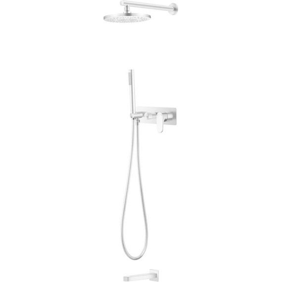 Душевая система для ванны Boheme Spectre 454-2-MW, matt white, Цвет производителя: matt white - фото 