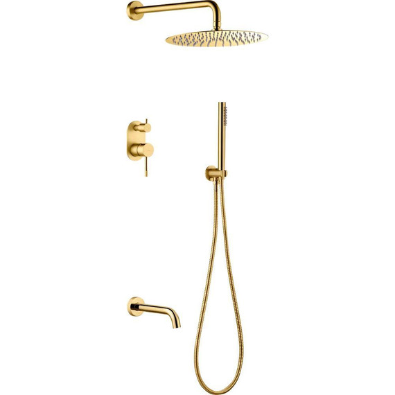 Душевая система для ванны Boheme Uno 464-2-G, золото, Цвет производителя: золото - фото 