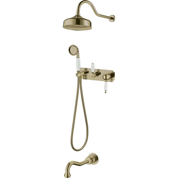 Душевая система для ванны Boheme Medici 308, бронза - фото 