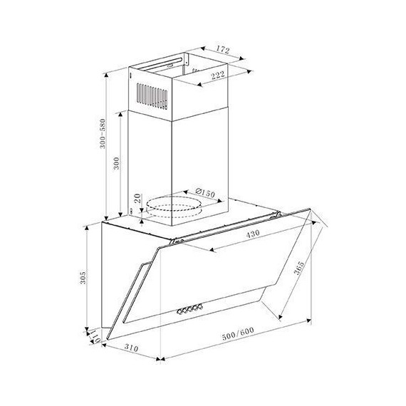 Вытяжка Oasis NC - 50B - фото 2