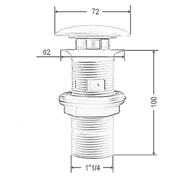Донный клапан Artceram ACA038 38 00, avio - фото 3