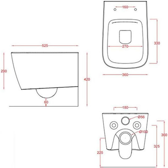 Унитаз подвесной безободковый ArtCeram A16 ASV003 01 00 - фото 2
