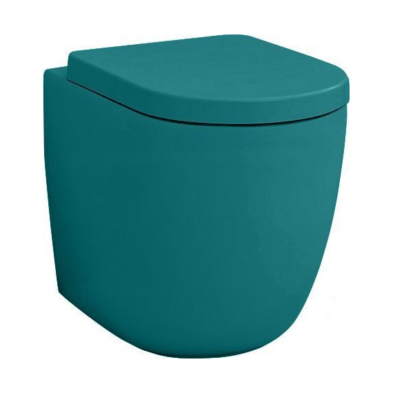 Унитаз приставной безободковый ArtCeram File 2.0 FLV005 43 00, verde foresta - фото 