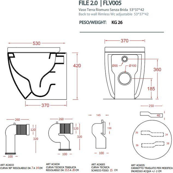 Унитаз приставной безободковый ArtCeram File 2.0 FLV005 43 00, verde foresta - фото 2