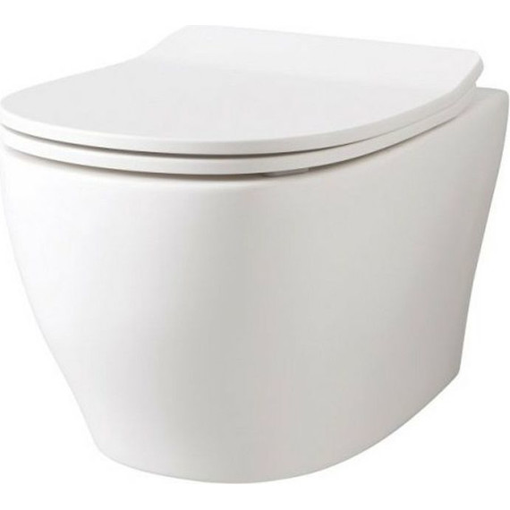 Унитаз подвесной безободковый ArtCeram Ten TEV006 01 00 сиденье с крышкой микролифт - фото 2