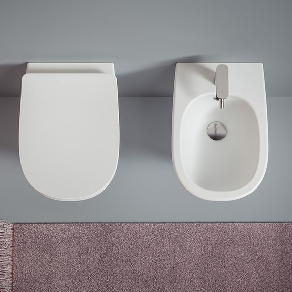 Унитаз подвесной безободковый ArtCeram Ten TEV006 01 00 сиденье с крышкой микролифт - фото 3