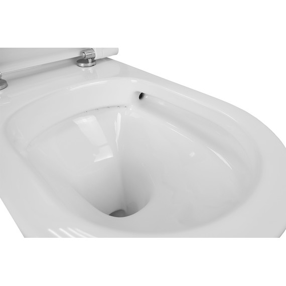 Унитаз-моноблок безободковый Creo Ceramique One ON0103 с крышкой микролифт - фото 10