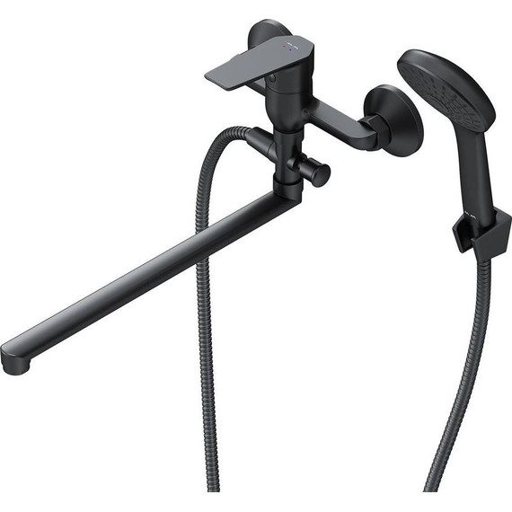 Смеситель для ванны Am.Pm Gem F90A90122, черный, Цвет производителя: чёрный - фото 