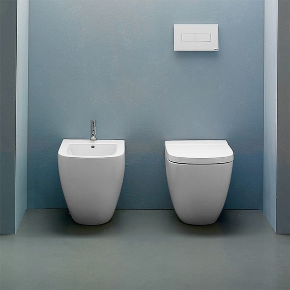 Унитаз приставной Globo Stockholm LA002.BI - фото 2