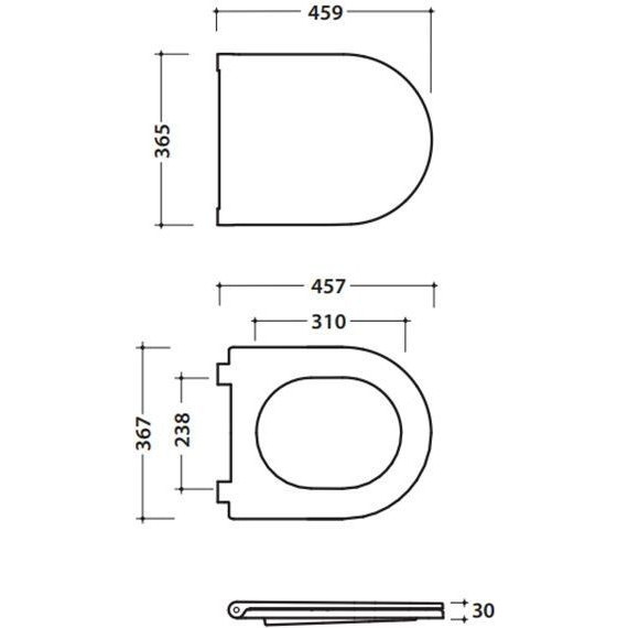 Сиденье с крышкой для унитаза Globo 4all микролифт MDR20.AR, чёрный матовый - фото 2