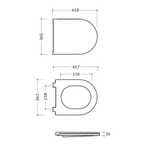 Сиденье с крышкой для унитаза Globo 4all микролифт MDR20BO, белый матовый - фото 2