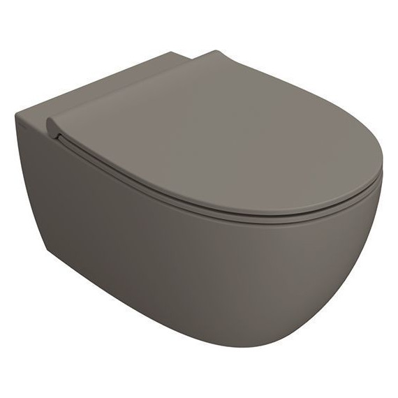 Унитаз подвесной безободковый Globo 4all MDS03.AT, agata, Цвет производителя: серый - фото 