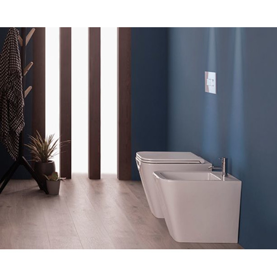 Унитаз приставной безободковый Globo Stone ST004BI - фото 2