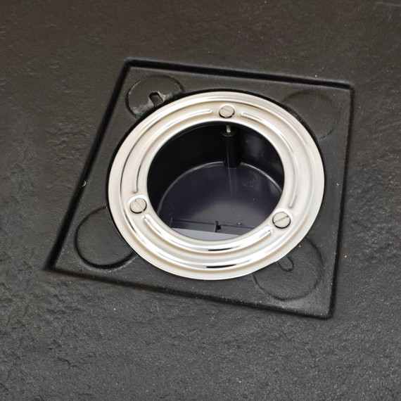 Поддон Sanitana Rocks 90x90 см, антрацит - фото 5