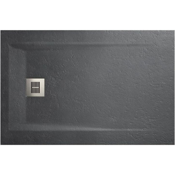 Поддон Sanitana Rocks 100x80 см, антрацит - фото 