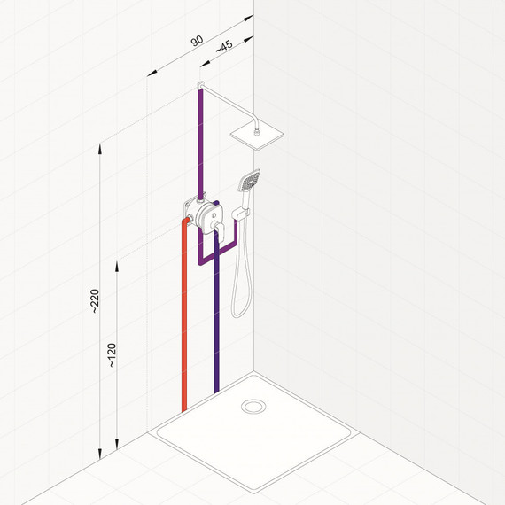 Душевая система для душа Kludi Ameo 416720575 - фото 3