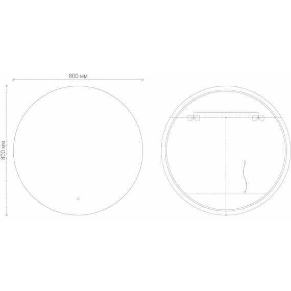 Зеркало Grossman Cosmo-промо 80 см 1980801 - фото 3