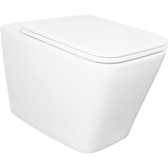 Унитаз приставной безободковый Azario Teramo AZ-003D-NR с крышкой микролифт - фото 