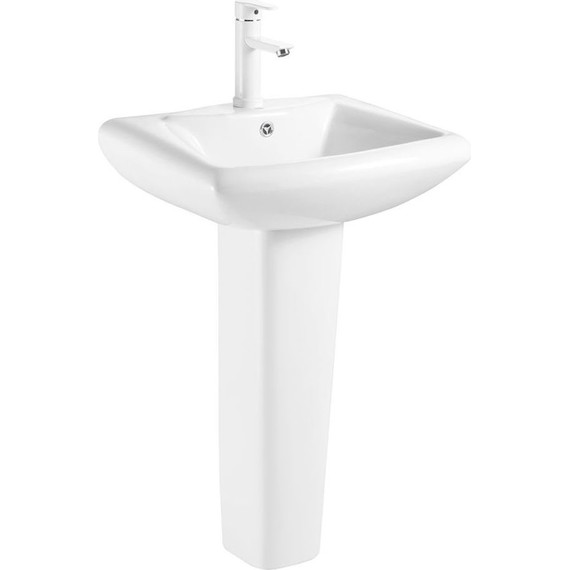 Раковина с пьедесталом Azario Elana 48 см AZ-334P - фото 