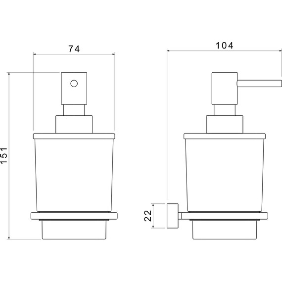 Дозатор для жидкого мыла Timo Torne 43139/17, золото матовое - фото 2