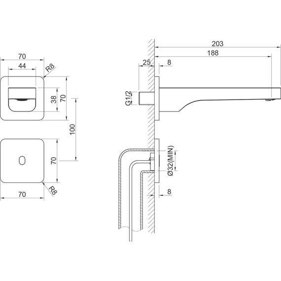 Смеситель для раковины сенсорный Timo Torne 4373/17SM, золото матовое - фото 2