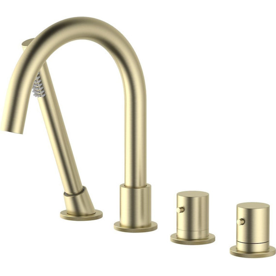 Смеситель для ванны с термостатом Timo Saona 2330/17Y, золото матовое - фото 