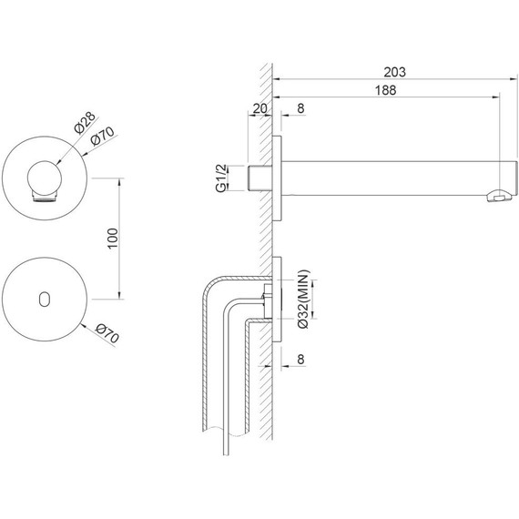 Смеситель для раковины сенсорный Timo Saona 2373/17SM, золото матовое - фото 3