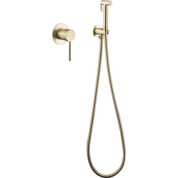 Набор для гигиенического душа Abber Emotion AF8825G, золото матовое - фото 2