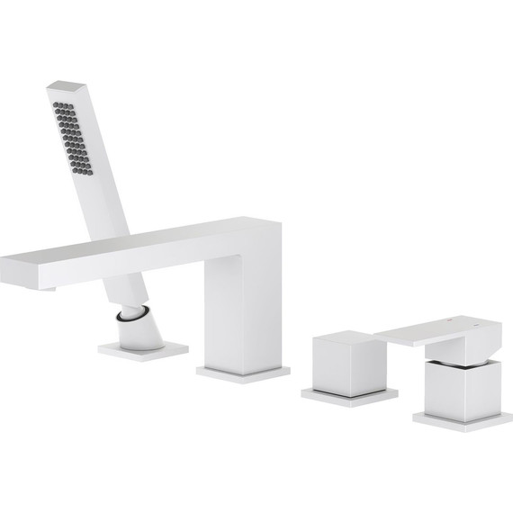 Смеситель для ванны Timo Selene 2130/16Y, белый матовый - фото 