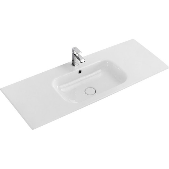 Тумба подвесная с раковиной Cezares ECO-CER-1200-2C-SO-BL 120 см, Bianco Lucido - фото 11