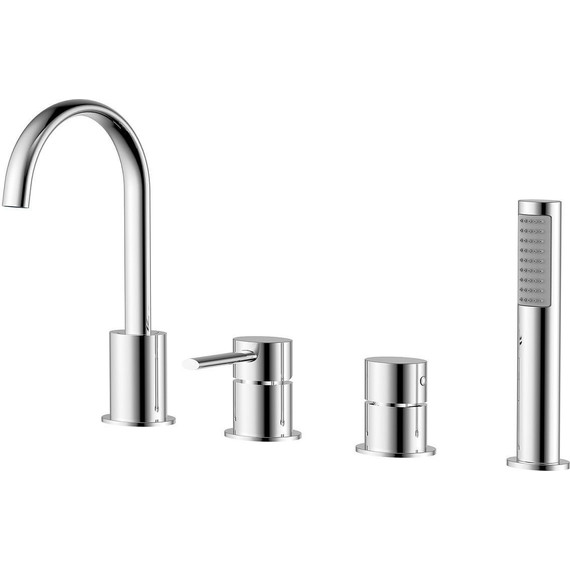 Смеситель для ванны Azario Delicate AZ-QA28173C-1381AC, Цвет производителя: хром - фото 