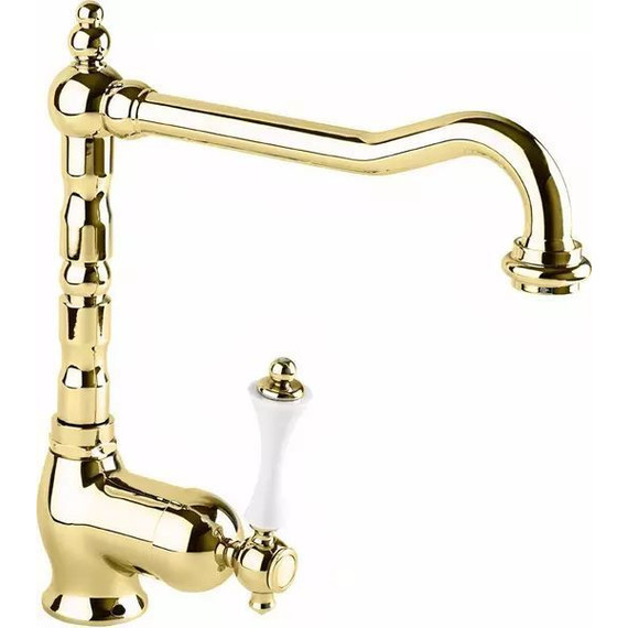 Смеситель для кухни Cezares MARGOT-LLM2-03/24-Bi, золото 24 карат, Цвет производителя: золото - фото 