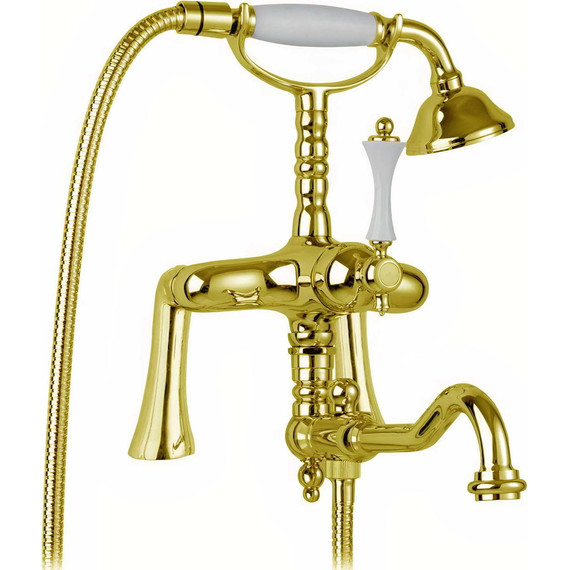 Смеситель для ванны Cezares MARGOT-PBV2-03/24-Bi, золото 24 карат, Цвет производителя: золото - фото 