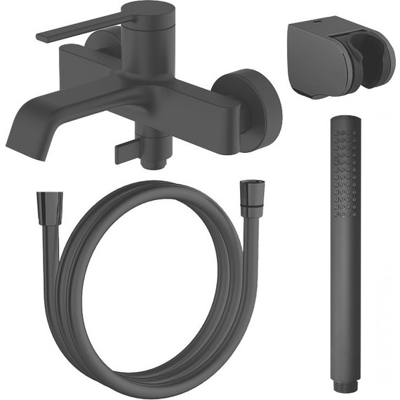 Смеситель для ванны Azario Vincente AZ-VRZ238326PA, черный, Цвет производителя: чёрный - фото 