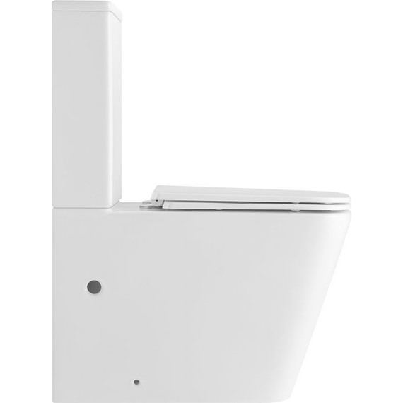 Унитаз-компакт безободковый Тритон Corso CO-3006 с тонкой крышкой микролифт - фото 9