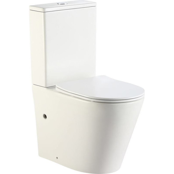 Унитаз-компакт безободковый Тритон Corso CO-3906 с тонкой крышкой микролифт - фото 