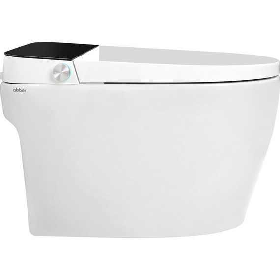 Унитаз-биде приставной электронный с импульсным смывом Abber Bequem AC1116S с крышкой микролифт - фото 
