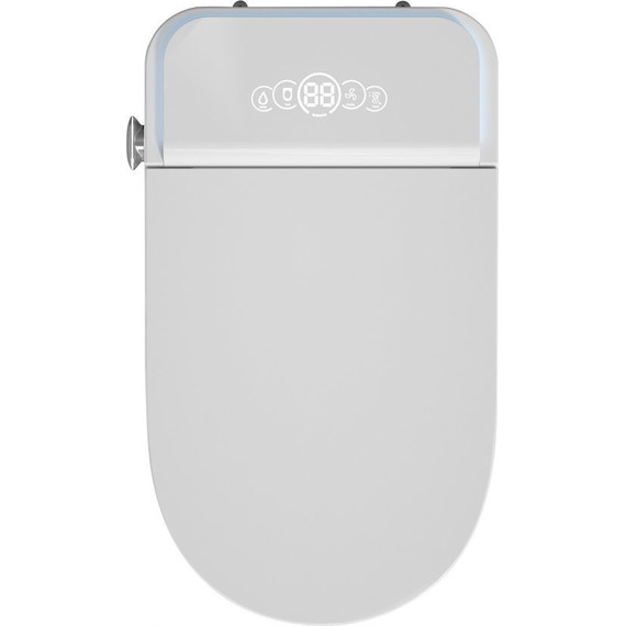Унитаз-биде приставной электронный безободковый с импульсным смывом Abber Bequem AC1117S с крышкой микролифт - фото 9